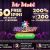 NEW MR MOBI APRIL OFFER! Get 50 Starburst No Deposit Free Spins + 200% bonus up to &euro;/&pound;/$200