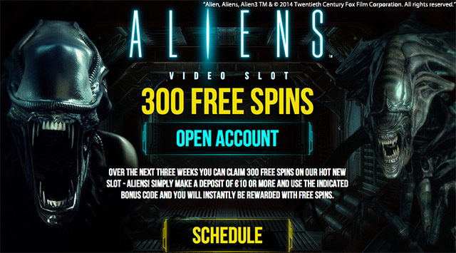 Aliens Free Spins